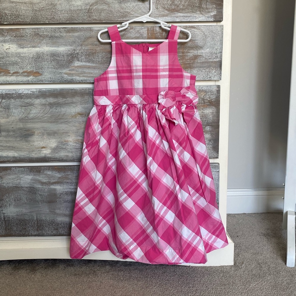 Gymboree Pink and White Plaid Dress